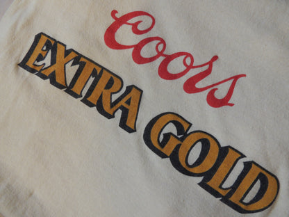 1980s "Coors Extra Gold" T-Shirt (XL fits M)